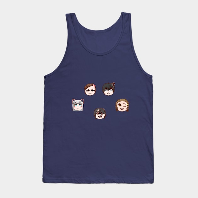 Smiling Faces Tank Top by Takeshi_Tenma